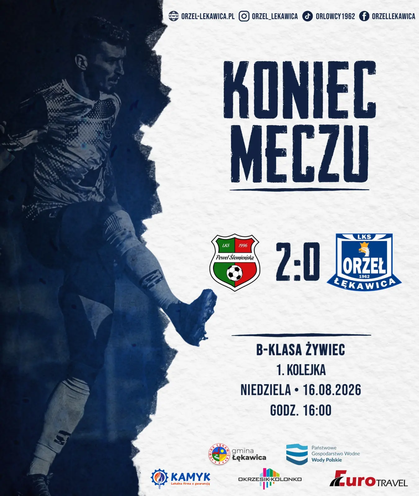 🤍💙Pierwszy mecz naszej drugiej drużyny nie ułożył się najlepiej.