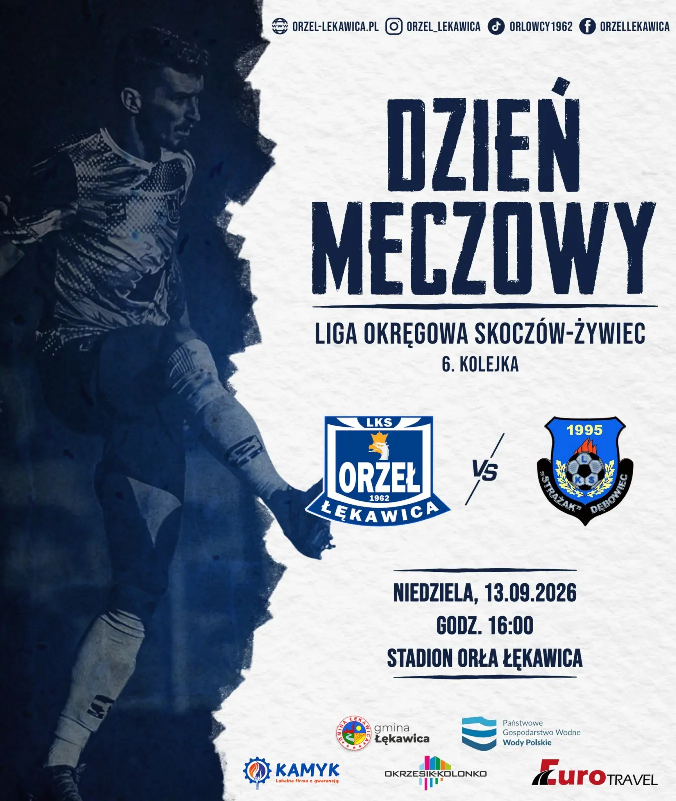 🤍💙 W niedzielne popołudnie serdecznie zapraszamy wszystkich na stadion w Łękawicy, gdzie…